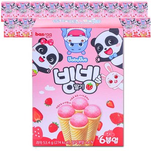 빙빙 아이스크림 딸기맛 콘과자 1box(53.4gx20곽), 1.07kg, 1개