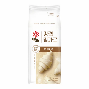 백설 강력 밀가루, 1kg, 10개