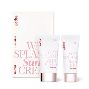 에스쁘아 워터 스플래쉬 선크림 세라마이드 60ml + 30ml 세트 SPF50+ PA++++, 1세트