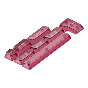 NUPHY 투명 크리스탈 키캡 mSA 프로파일 8키 RGB LED 투과 포인트키캡, 잉카 로즈