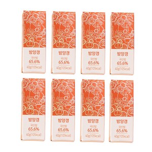 수제 밤양갱 밤뜨래 미니양갱 세트 옛날과자 등산간식, 40g, 25개
