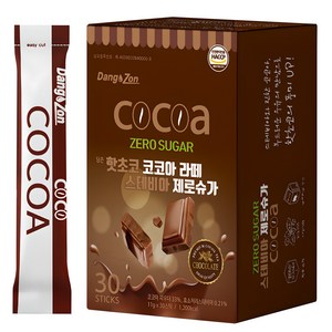 당존 핫초코 코코아 라떼 스테비아 제로슈가, 11g, 30개입, 1개
