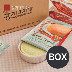 장가네제과 수제 화이트 케이크시트 1호 1BOX, 24개, 170g