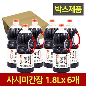 [ 박스상품] 스타 사시미간장 1.8L [무료배송][묶음불가상품], 6개