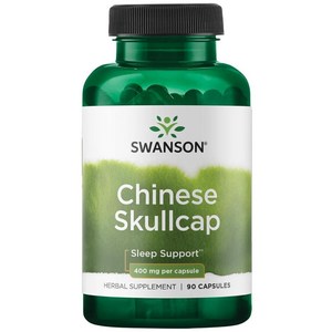 Swanson Chinese Skullcap 90캡슐 각 400mg, 1개, 90정