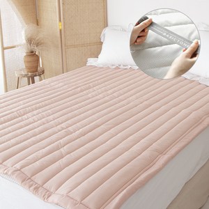 베이직톤 부드러운 모달코튼 10cm 더 넉넉한 미끄럼방지 침대패드, 핑크