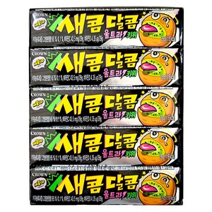 크라운 새콤달콤 스틱 울트라키위 29g X 15개 학교간식