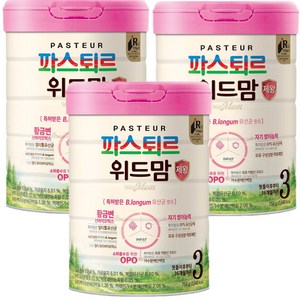 파스퇴르 위드맘 제왕 분유 3단계, 750g, 3개