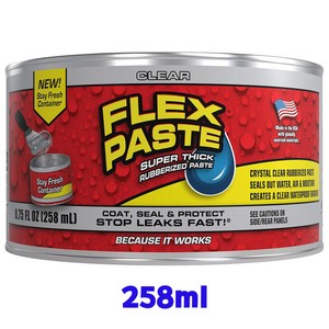 플렉스씰 플렉스 페이스트 454g 방수 실란트 코팅 벽 수리 균열 막기, 투명, 258ml, 1개