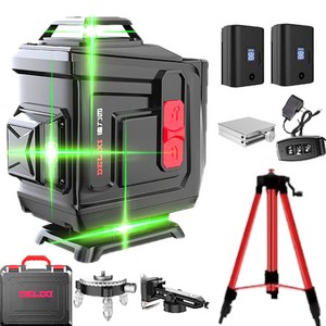 클리어 레이저레벨기 레벨기 수평기 수평계 측정기 마이하오 16선 기본구성, 1세트