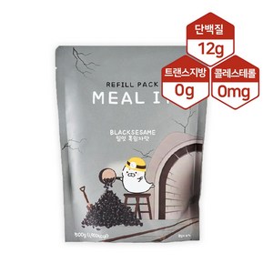 밀잇 식사대용 단백질 쉐이크 흑임자맛 리필팩, 1개, 500g