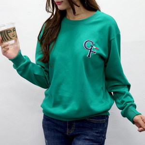 [당일출고] 여자친9 래터링 볼륨자수 빅사이즈(S~2XL) 소프트 맨투맨 국내제작-26칼라