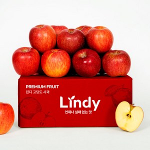 린디 명품 고당도 유명 산지 사과 부사 홍로, 1박스, 고당도 사과=명품 부사,중량=3kg 중과(12~14입)