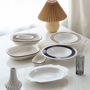 도자기 파스타볼 브런치 접시 3종, 그레이스 1P 핑크, 1개, 그레이스파스타볼1p핑크