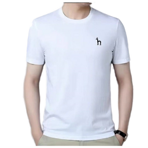 남성 티셔츠 여름 라운드 반팔 디자인 간단한 캐쥬얼 반팔티 시원한 남자 반티 느슨한 통기성 빈티 캐주얼 편안한 티셔츠