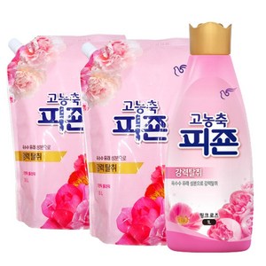 고농축 피죤 3종 1L+1.6L+1.6L, 로맨틱플라워(핑크로즈), 1세트