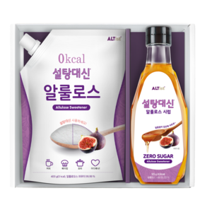 설탕대신 알룰로스 400g + 알룰로스 시럽 525g 세트