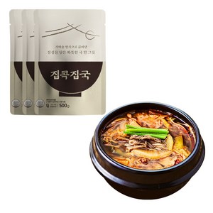 집콕집국 육개장 500g, 3개