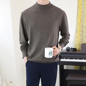로코비전 남성용 반목 반폴라 오버핏 니트