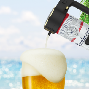 AYA 초음파 맥주 거품기 비어라떼 LMT-BB200 핸디형, 1개, 비어라떼 BB200