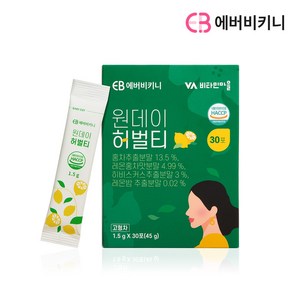 에버비키니 원데이 허벌티 허브차 허브티 홍차, 1.5g, 30개입, 1박스
