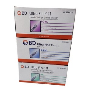 BD 인슐린 주사기 BD울트라파인ll 31G 8mm 0.3ml, 1개