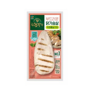 (냉장)[더건강한]닭가슴살 직화통살구이, 100g, 10개