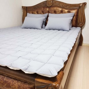 한이 순면고밀도바이오워싱면 돌침대매트 돌침대패드, 그레이