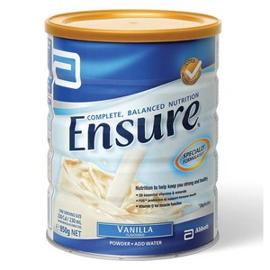 Ensure 엔슈어 Balanced Nutrition Vanilla 밸런스 뉴트리션 파우더 바닐라맛 850g 1통, 1개