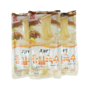 국내산 우리밀 통밀국수 농협, 500g, 3개