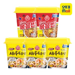 (냉동)[오뚜기]맛있는 새우볶음밥230gx3 + 진라면 볶음밥230gx2, 1개