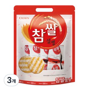 크라운 참쌀설병, 270g, 3개