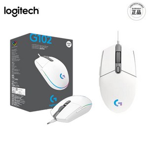 로지텍 G102IC 2세대 LIGHTSYNC 게이밍 유선마우스 벌크 MU0054, 0 로지텍코리아 G102 정품박스, 화이트