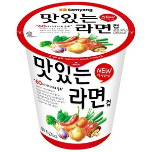 삼양 맛있는라면 컵라면 소컵 65g, 6개