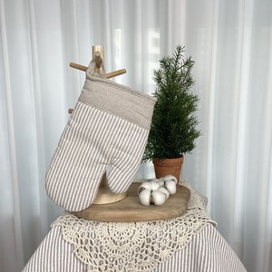 그레이시베이지 오븐용 주방용 장갑 글러브 냄비 베이킹 부엌, 1개, 베이지