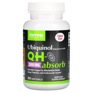 Jarrow Formulas Ubiquinol QH-Absorb 200mg 소프트젤 90정, 1개