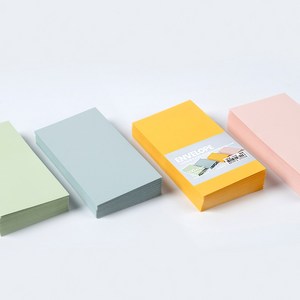 PaperPhant 하이퀄리티지 도톰한 가로형 봉투, 4컬러 엠보싱 색지(레자크) 120g 100매