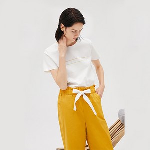 [오오아] 린넨 스티치 포인트 - 상 하세트