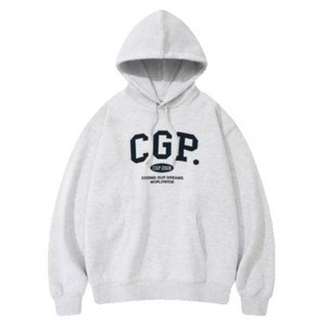 코드그라피 여성 후드티 CGP 아치 빅 로고 라이트그레이