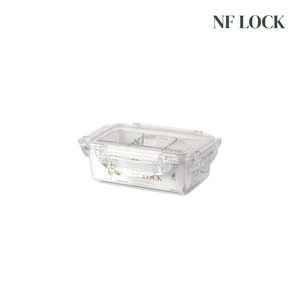 NF LOCK 엔에프락 직사각 트라이탄 밀폐용기 직사각8호 (칸막이), 1개, (칸막이) 635ml