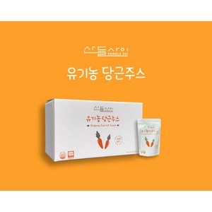 산들사이 NFC 착즙 유기농 당근주스 과채쥬스 100ml x 30개입, 30개