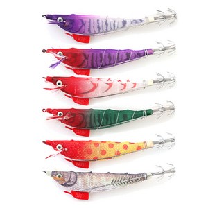 쿠미 삼봉 에기 뿔삼봉 생미끼 한치 오징어 갑오징어 스테 15g 8.8g, 레드화이트, 1개