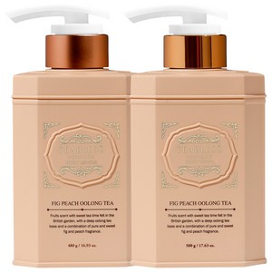 티블레스 우롱티 무화과 바디워시 500g+미백 바디로션 480g, 1개, 980g