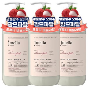 제이멜라 인 프랑스 팜므파탈 바디워시 플로럴향, 3개, 1000ml