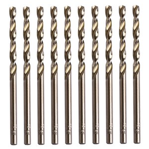 10pcs 3.5mm M35 라운드 Shank HSS-Co 코발트 트위스트 드릴 나선형 드릴 비트 01 Bown, 10개