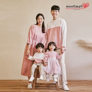 [국내생산 몽피마피] 엘리샤 긴팔 패밀리 21C05/패밀리룩 가족사진의상