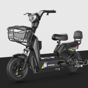 BRICKROOM 3세대 전기 스쿠터 자토바이 전동 출퇴근 자전거 2인용 팻바이크 오토바이, 블랙, 20A 리튬배터리120km