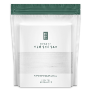 정석대로 만든 두툼한 정전기 청소포 특대형, 60매