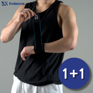 엔데버 헬스 손목보호대 아대 2개입, 블루, 1세트