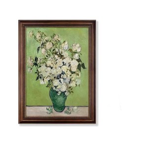 반 고흐 해바라기 장식 그림 대펀 유화 거실 현관 유럽식 화장실 그림 액자 30*40cm, 2